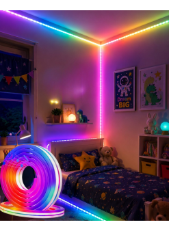16 Milyon Renk Rgb Neon Şerit Led İç Ve Dış Mekan Dekor Işığı