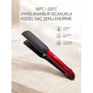 160°–220° Isı Ayarlı Saç Düzleştirici – Seyahat Tipi Hafif Model