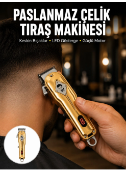 1800 Mah Bataryalı Uzun Kullanım Süreli Şarjlı Tıraş Makinesi Yeni Nesil