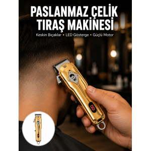 1800 Mah Bataryalı Uzun Kullanım Süreli Şarjlı Tıraş Makinesi Yeni Nesil