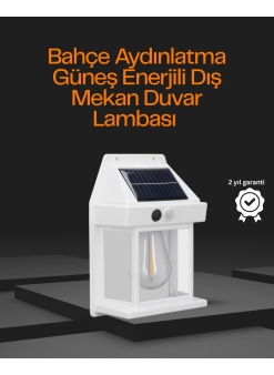 1800 Mah Pilli Solar Duvar Aydınlatma