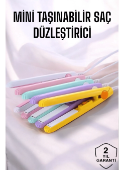 180°c Isı Ve Uzun Süre Kalıcı Düzlük Sağlayan Mini Saç Düzleştirici