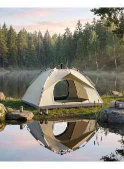 2 3 Kişilik Otomatik Kamp Çadırı Suya Dayanıklı Çift Astarlı Outdoor Çadır