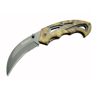 2-6 Karambit Outdoor Çakı 19 Cm - Plastik Kamuflaj Saplı