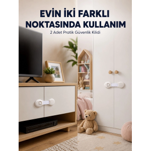 2'li Çocuk Güvenlik Kilidi Ev İçi Koruma Seti