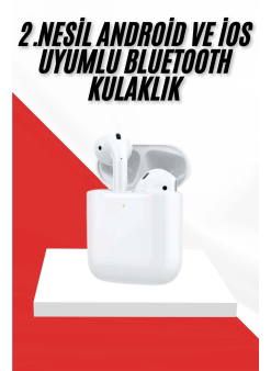 2. Nesil Bluetooth Android Ve İos Uyumlu Kablosuz Kulaklık Çağrı Cevaplama