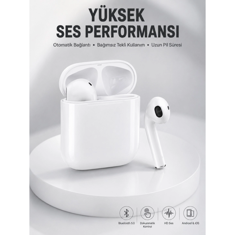 2. Nesil Bluetooth Android Ve İos Uyumlu Kablosuz Kulaklık Çağrı Cevaplama 2. Nesil Bluetooth Android Ve İos Uyumlu Kablosuz Kulaklık Çağrı Cevaplama