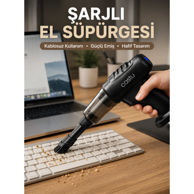 2'si 1 Arada Şarjlı Temizlik Cihazı Çok Amaçlı 2'si 1 Arada Şarjlı Temizlik Cihazı Çok Amaçlı