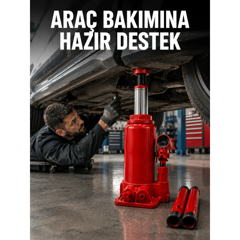 2 Ton Hidrolik Kaldırma Gücü İle Güvenli Araç Desteği 2 Ton Hidrolik Kaldırma Gücü İle Güvenli Araç Desteği