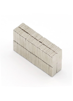 20 Adet 15x10x1.5 Mm Köşeli Neodyum Mıknatıs N35 Magnet Dayanıklı Nikel Kaplama