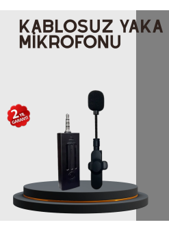 20 Metre Menzilli Kablosuz Yaka Mikrofonu Gürültü Engelleyici