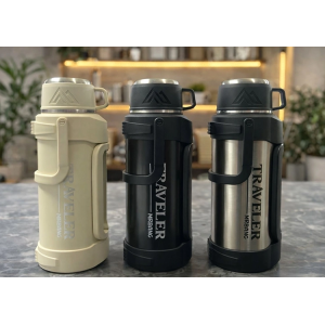 2000 Ml Çift Katmanlı Vakumlu Paslanmaz Çelik Termos Alk4641