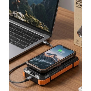 20000 Mah Powerbank Güneş Enerjili Kablosuz Şarj Hızlı Şarj Taşınabilir Batarya (kopya)