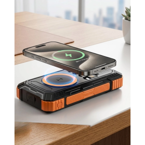 20000 Mah Powerbank Güneş Enerjili Kablosuz Şarj Hızlı Şarj Taşınabilir Batarya (kopya)