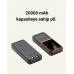 20.000 Mah Taşınabilir Şarj Cihazı Dijital Göstergeli Kablolu Powerbank 20.000 Mah Taşınabilir Şarj Cihazı Dijital Göstergeli Kablolu Powerbank