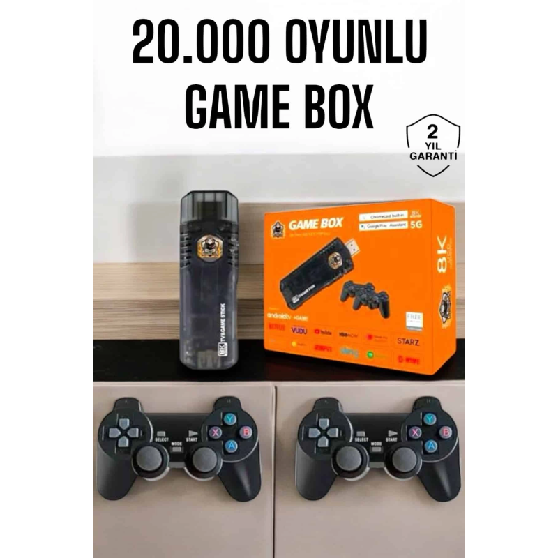 20.000 Oyunlu Premium Model Oyun Konsolu 8k Android Tv Hd Game Stick 20.000 Oyunlu Premium Model Oyun Konsolu 8k Android Tv Hd Game Stick