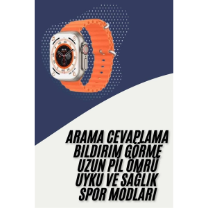 2025 Model Akıllı Saat Çift Kordon Ios Ve Android Arama Cevaplama Sesli Asistan