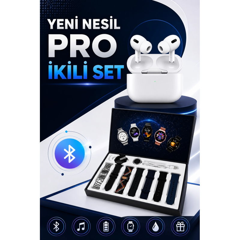 2025 Model Akıllı Saat Ve Yeni Nesil Pro Bluetooth Kulaklık Anc Özelliği 2025 Model Akıllı Saat Ve Yeni Nesil Pro Bluetooth Kulaklık Anc Özelliği