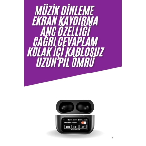 2025 Model Bluetooth Kulaklık Dokunmatik Ekran Yüksek Ses Kalitesi