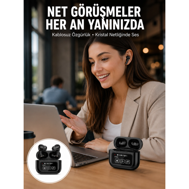 2025 Model Bluetooth Kulaklık Dokunmatik Ekran Yüksek Ses Kalitesi Yeni Nesil 2025 Model Bluetooth Kulaklık Dokunmatik Ekran Yüksek Ses Kalitesi Yeni Nesil