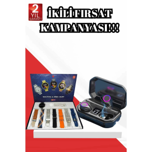 2025 Model Çok Kordonlu Akıllı Saat Ve Bluetooth Kulaklık El Fenerli