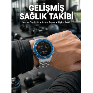 2025 Model Yuvarlak Ekran Android Ve İos Uyumlu Gps Takibi Yapabilen Akıllı Saat Yeni Nesil