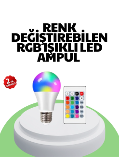 2025 Rgb Led Ampul Uzaktan Kumandalı Renkli Işık A Kalite