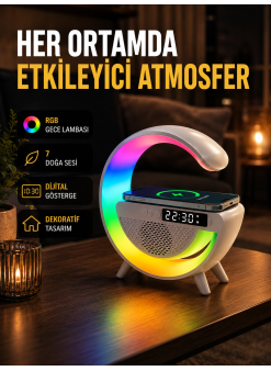 2025 Yeni Seri 15w Kablosuz Şarjlı Led Atmosfer Lambası