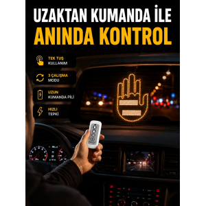 2025 Yeni Seri Led El Şekilli Park Uyarı Ve Güvenlik Cihazı Orijinal