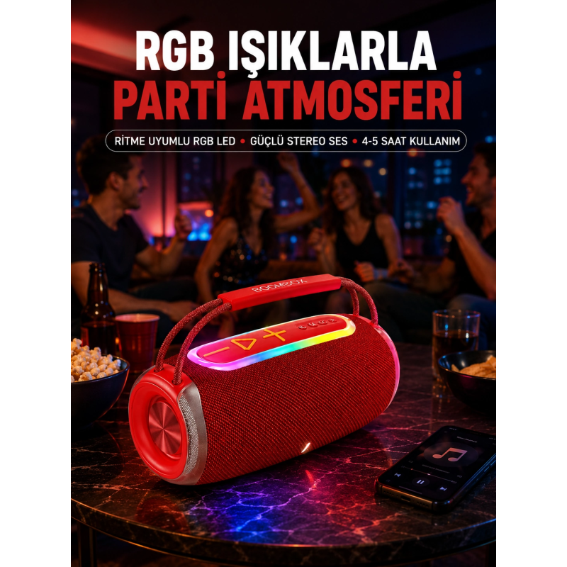 20w Güçlü Ses Çift Sürücülü Rgb Led Işıklı Bluetooth 5.3 Hoparlör 20w Güçlü Ses Çift Sürücülü Rgb Led Işıklı Bluetooth 5.3 Hoparlör