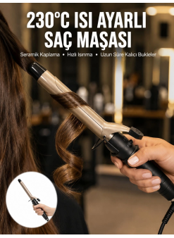 230 Derece Isı Ayarlı Seramik Saç Maşası 25 Mm Yeni Nesil