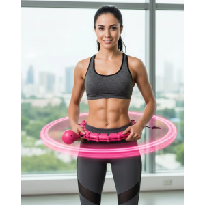 24 Bölüm Akıllı Hula Hoop Bel Masajlı Düşmeyen Spor Çemberi