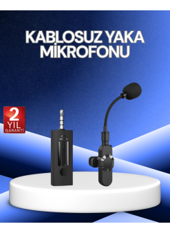 2.4 Ghz Düşük Gecikmeli Kablosuz Ses Kayıt Mikrofonu