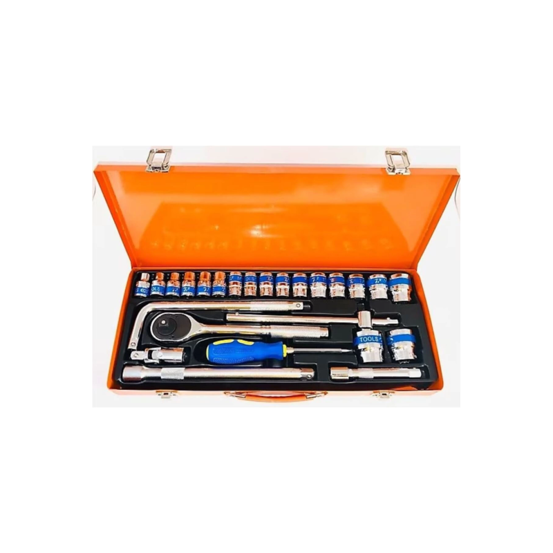 25 Parça 1/2 Lokma Seti Chrome Vanadium Parlak 25 Parça 1/2 Lokma Seti Chrome Vanadium Parlak