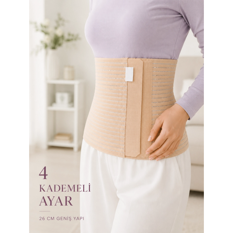 26 Cm Abdominal Korse Doğum Sonrası 4 Kademeli Ayarlanabilir Karın Bel Korsesi 26 Cm Abdominal Korse Doğum Sonrası 4 Kademeli Ayarlanabilir Karın Bel Korsesi