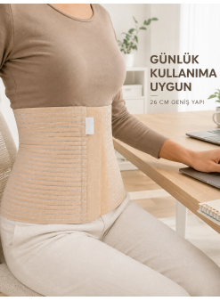 26 Cm Karın Korsesi 4 Kademeli Ayarlanabilir Abdominal Bel Destek Korsesi