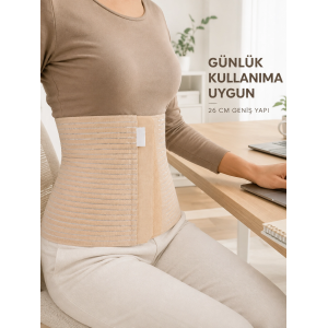26 Cm Karın Korsesi 4 Kademeli Ayarlanabilir Abdominal Bel Destek Korsesi