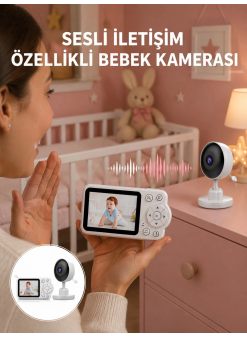 2.8 İnç Ekranlı Bebek Kamerası Gece Görüşlü Ve Sesli İletişim Yeni Nesil