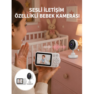 2.8 İnç Ekranlı Bebek Kamerası Gece Görüşlü Ve Sesli İletişim Yeni Nesil