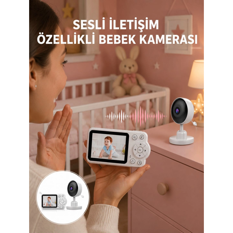 2.8 İnç Ekranlı Bebek Kamerası Gece Görüşlü Ve Sesli İletişim Yeni Nesil 2.8 İnç Ekranlı Bebek Kamerası Gece Görüşlü Ve Sesli İletişim Yeni Nesil