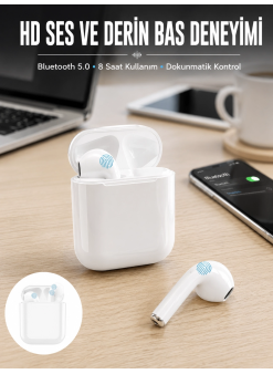 2.nesil Tws Bluetooth Kulaklık Yüksek Ses Kaliteli Yeni Nesil
