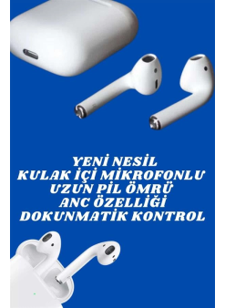 2.nesil Yeni Model Tws Bluetooth Kulaklık Dokunmatik Kontrol Yüksek Ses Kaliteli