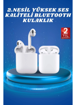 2.nesil Yeni Model Tws Bluetooth Kulaklık Dokunmatik Kontrol Yüksek Ses Kaliteli