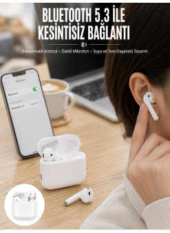 2.nesil Yeni Model Tws Bluetooth Kulaklık Dokunmatik Kontrol Yüksek Ses Kaliteli Yeni Nesil