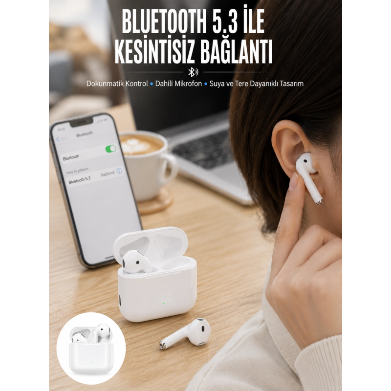 2.nesil Yeni Model Tws Bluetooth Kulaklık Dokunmatik Kontrol Yüksek Ses Kaliteli Yeni Nesil 2.nesil Yeni Model Tws Bluetooth Kulaklık Dokunmatik Kontrol Yüksek Ses Kaliteli Yeni Nesil