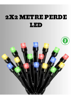 2x2 Metre Pil İle Çalışan Perde Led Işık – 8 Modlu Dekoratif