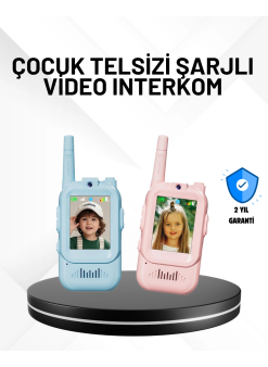 3–12 Yaş Çocuklara Uygun Görüntülü Walkie Talkie Seti
