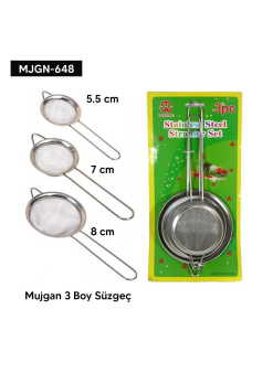 3 Boy Süzgeç Seti