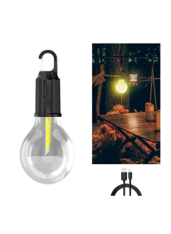 3 Farklı Mod Led'li Şarjlı Asma Kancalı Kamp Lambası Taşınabilir Ampul