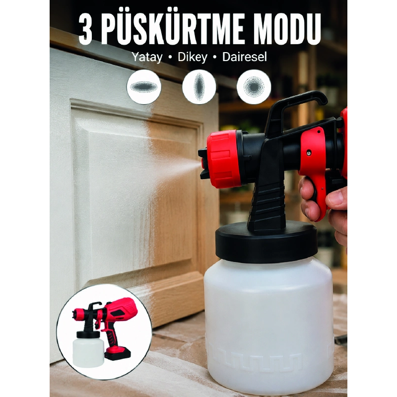 3 Farklı Püskürtme Modu İle Homojen Boya Dağılımı 3 Farklı Püskürtme Modu İle Homojen Boya Dağılımı